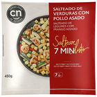 Salteado verduras con pollo asado congelados Navarra 450g