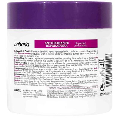 Mascarilla capilar Babaria 400ml cebolla