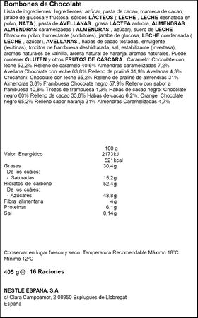 Bombones Caja Roja Nestlé Creations 30 unidades 405g