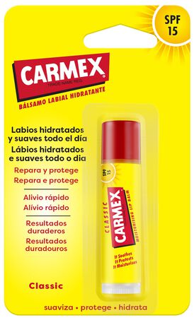 Bálsamo labial stick Carmex classic f5