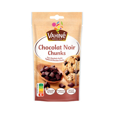 Pepitas de chocolate negro chunks Vahiné 100g