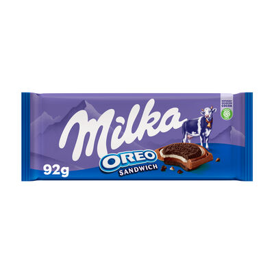 Chocolate con leche sandwich Milka con Oreo 92g