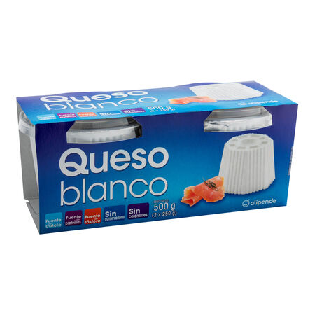 Queso blanco Alipende pack 2 de 250g