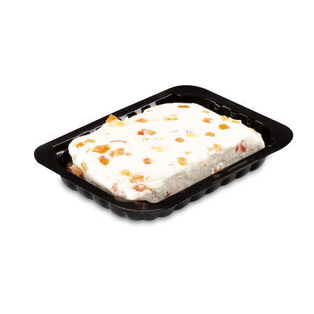 Queso fresco con melocotón y naranja Millán Vicente cuña 150g aproximadamente