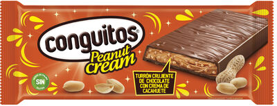 Turrón con crema de cacahuete Conguitos Lacasa 200g