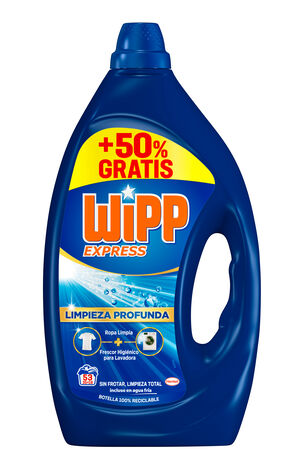 Detergente líquido Wipp Express 35+18 Lavados Limpieza Profunda
