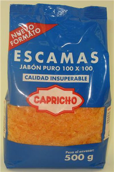 Jabon puro capricho 500g en escamas