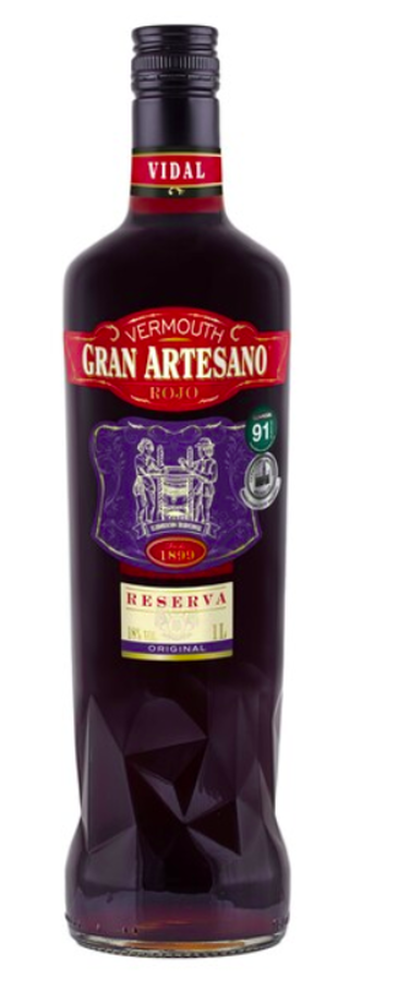 Vermouth rojo gran artesano Vidal 1l