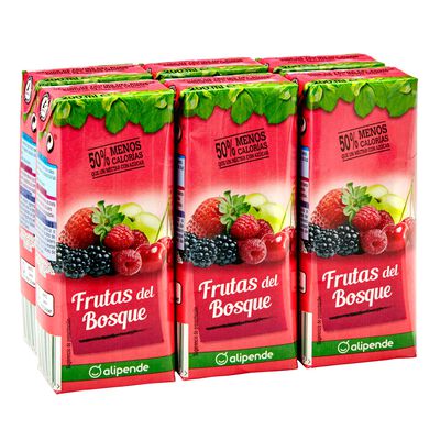 Néctar de frutas del bosque Alipende pack 6