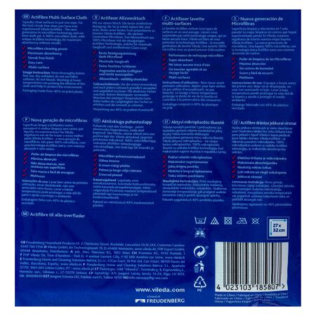 Bayeta de microfibras Vileda 2 uds actifibre