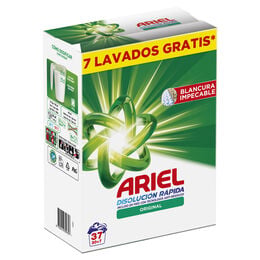 Detergente en polvo Ariel 37 lavados original