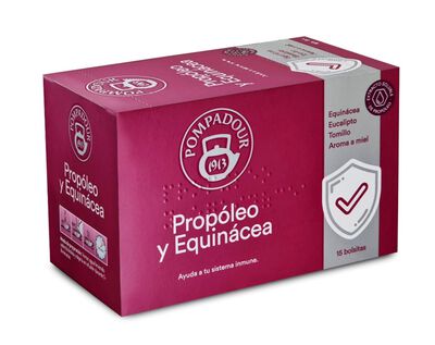 Infusión de Propóleo y equinácea Pompadour 15 unidades