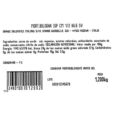 Mortadella Bologna IGP Casa Modena