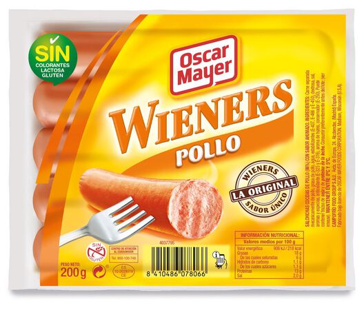Salchichas pollo Oscar Mayer 200g pack 5 uds