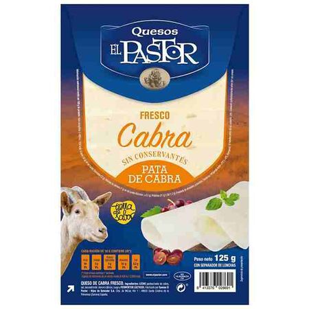 Queso de cabra en lonchas Pastor 125g