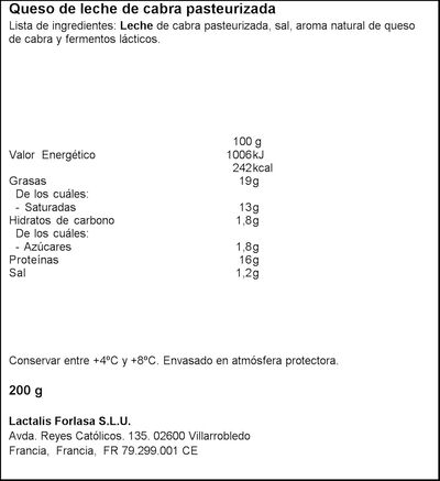 Queso en rulo de cabra ya cortado Président pack 2 de 100g