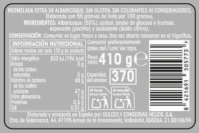 Mermelada extra Alipende 410g albaricoque
