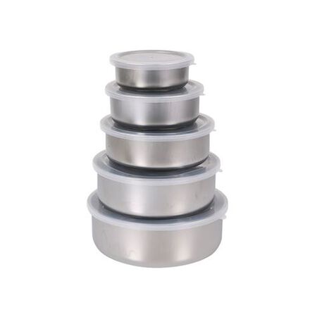 Set 5 fiambreras Quttin inox