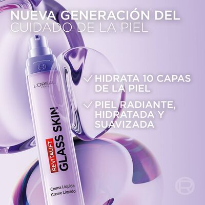 Crema l&iacute;quida Revitalift filler textura glass skin de L'O&acute;r&eacute;al 50 ml