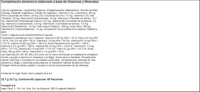 Complejo multivitam&iacute;nico Naturtierra 60 c&aacute;psulas