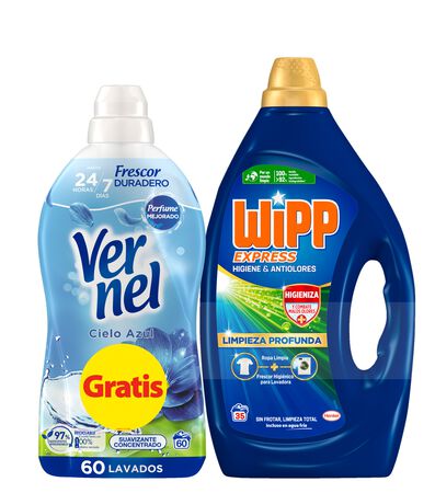Detergente líquido Wipp Express 35 lavados higiene y antiolores +