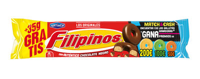 Galletas de chocolate negro Filipinos 93g+35g