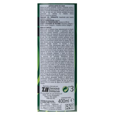 Insecticida concentrado Lanta spray 520ml hogar