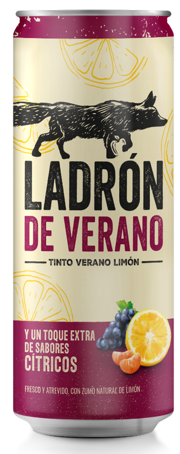 Tinto de verano Ladron Verano 33cl cítricos