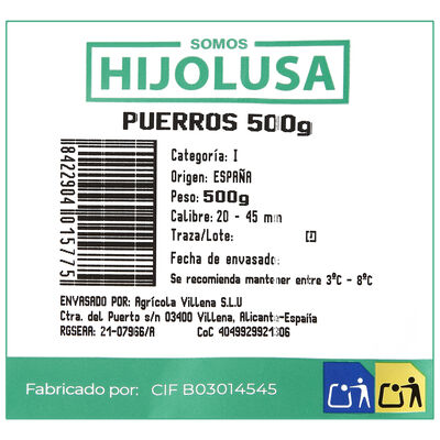 Puerro Bolsa 500g
