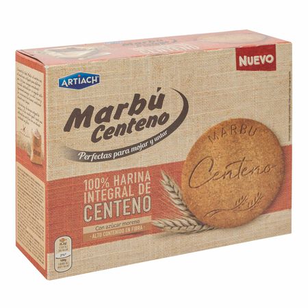 Galleta integral Marbú 600g centeno con azúcar moreno
