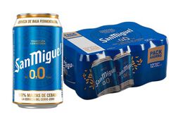 Cerveza sin alcohol con limón San Miguel 0,0% Radler 33cl