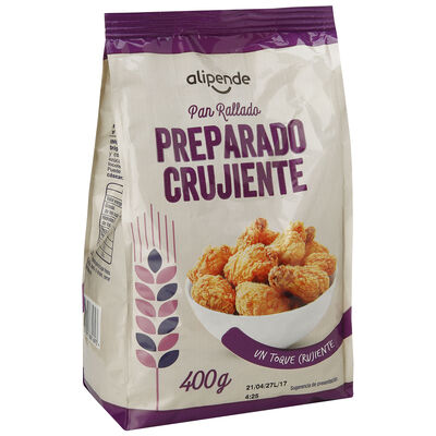 Preparado crujiente pan rallado Alipende 400g