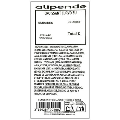 Croissants Curvo 3ud