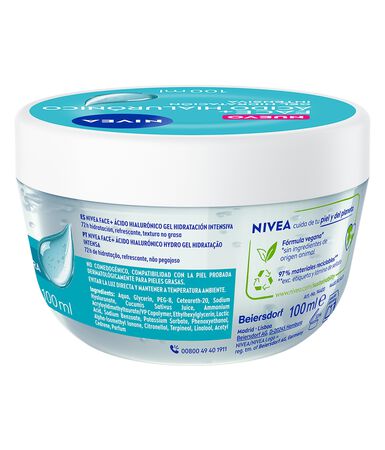 Gel facial hidratante con &aacute;cido hialur&oacute;nico Nivea 100 ml