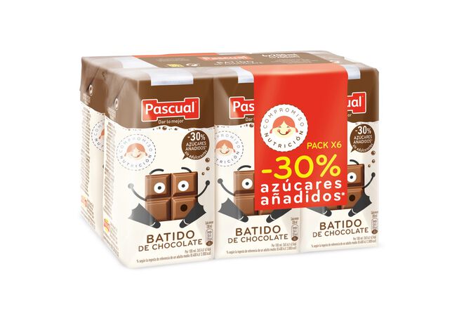 Batido Pascual 200ml pack 6 chocolate