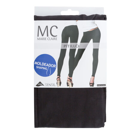 Leggings pitillo moldeador Marie Claire talla grande negro