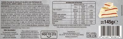 Pralin&eacute; sabor cheesecake blanco Alipende 145g