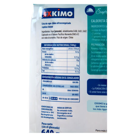 Colas de rape Exkimo 640g