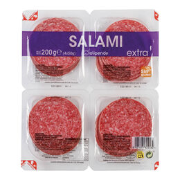 Salami en lonchas calidad extra Alipende pack 4 de 50g
