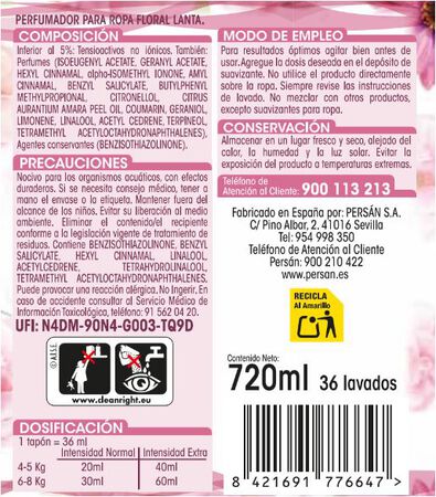 Perfumador Para La Ropa Lanta 720 ml