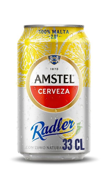 Cerveza con limón Amstel Radler lata 33cl