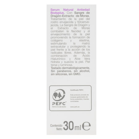 Sérum facial natural Bodyplus 30ml antiedad