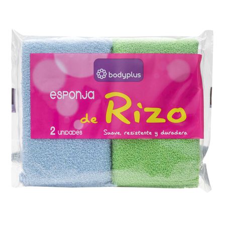 Esponja Bodyplus pack-2 rizo rectangular