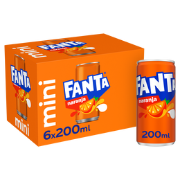 Refresco de naranja FANTA, pack 6x20 cl