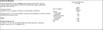Crema de bacalao Royal 100g sin gluten