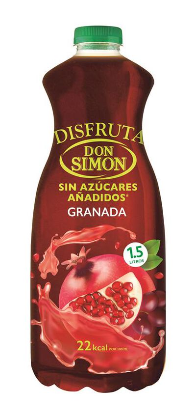 Bebida de granada y uva Don Simón 1,5l sin azúcar