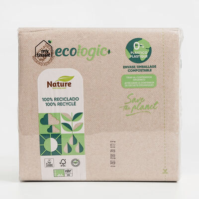 Servilletas ecológicas My Tissue 50 uds nature 100% recicladas