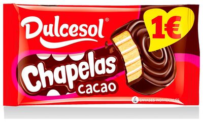 Bizcocho Dulcesol 3 uds cubierto de cacao