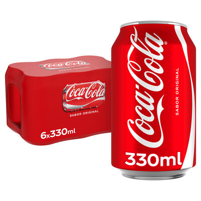 Refresco Coca-Cola Sabor Original 33cl pack lata P6