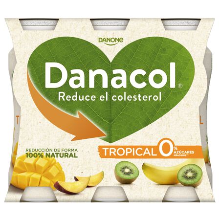 Bebida láctea Danacol colesterol pack 6 tropical